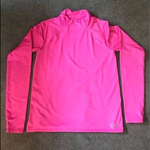 Girls Pink Under Armour Long Sleeved cold gear!
